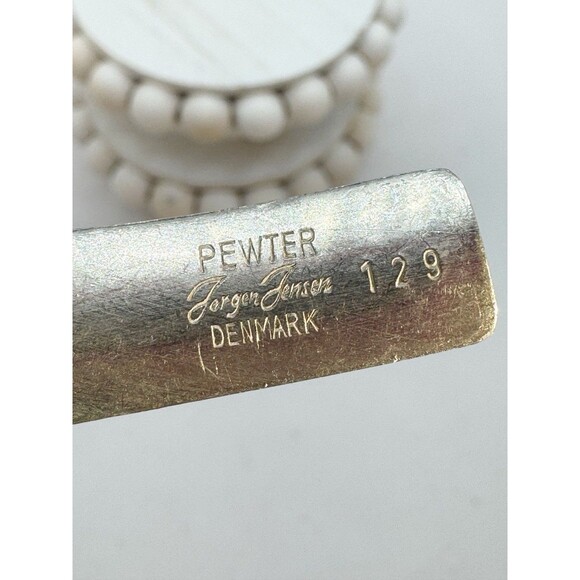 JORGEN JENSEN Denmark Pewter Modernist Choker Necklace 129 Vintage Scandinavian - Picture 7 of 11